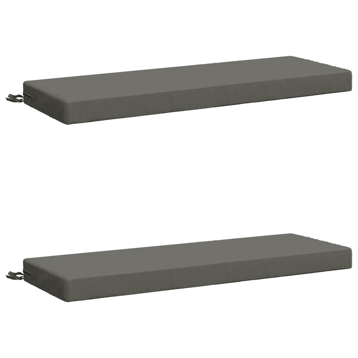 Vidaxl 2-delige bankkussens soest 2 st 100% polyester grijs