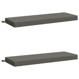 Vidaxl 2-delige bankkussens soest 2 st 100% polyester grijs
