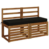 Vidaxl bankkussen soest 100% polyester zwart 120 x 40 x 8 cm