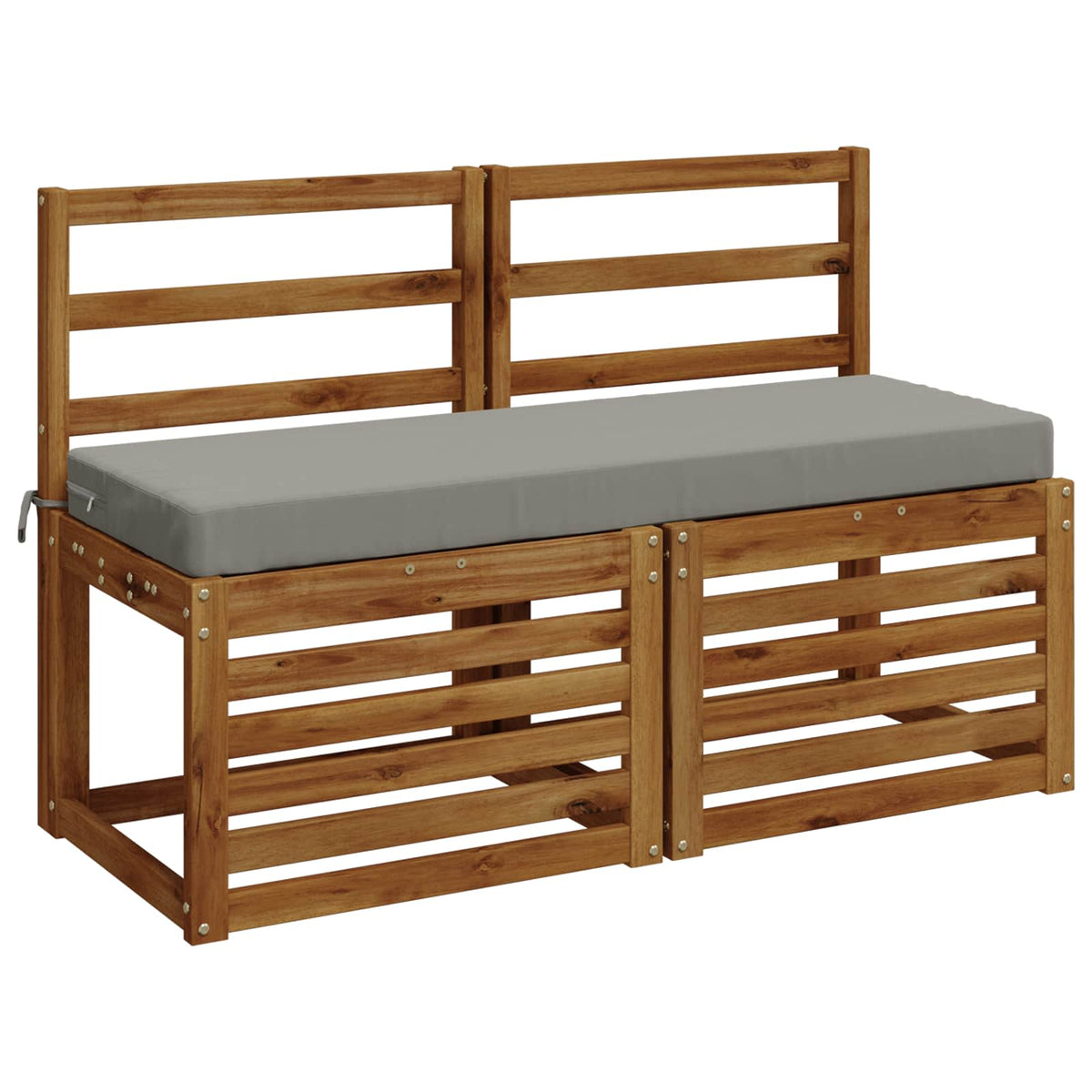 Vidaxl bankkussen soest 100% polyester grijs 120 x 40 x 8 cm