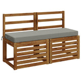 Vidaxl bankkussen soest 100% polyester grijs 120 x 40 x 8 cm