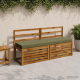 Vidaxl bankkussen soest 100% polyester olijfgroen 140 x 40 x 8 cm