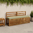 Vidaxl bankkussen soest 100% polyester lichtgroen 140 x 40 x 8 cm