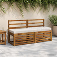 Vidaxl bankkussen soest 100% polyester wit 140 x 40 x 8 cm