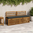 Vidaxl bankkussen soest 100% polyester antraciet 140 x 40 x 8 cm