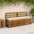 Vidaxl bankkussen soest 100% polyester crèmekleurig 140 x 40 x 8 cm