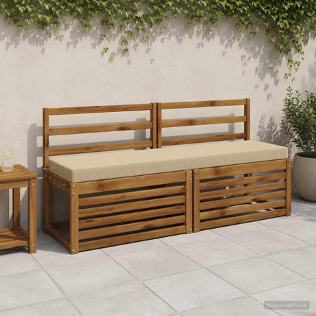 Vidaxl bankkussen soest 100% polyester beige 140 x 40 x 8 cm