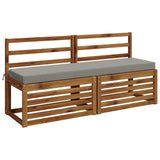 Vidaxl bankkussen soest 100% polyester grijs 140 x 40 x 8 cm