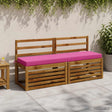 Vidaxl bankkussen soest 100% polyester roze 140 x 40 x 8 cm