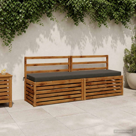 Vidaxl bankkussen soest 100% polyester antraciet 170 x 40 x 8 cm