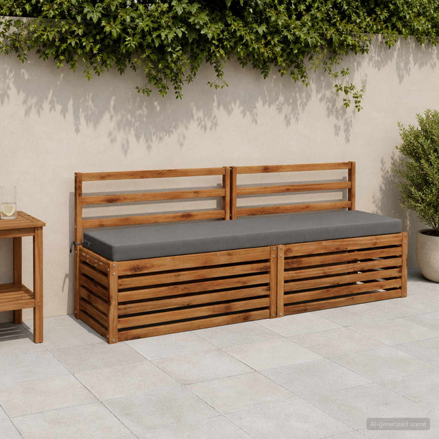 Vidaxl bankkussen soest 100% polyester grijs 170 x 40 x 8 cm