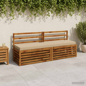 Vidaxl bankkussen soest 100% polyester beige 170 x 40 x 8 cm