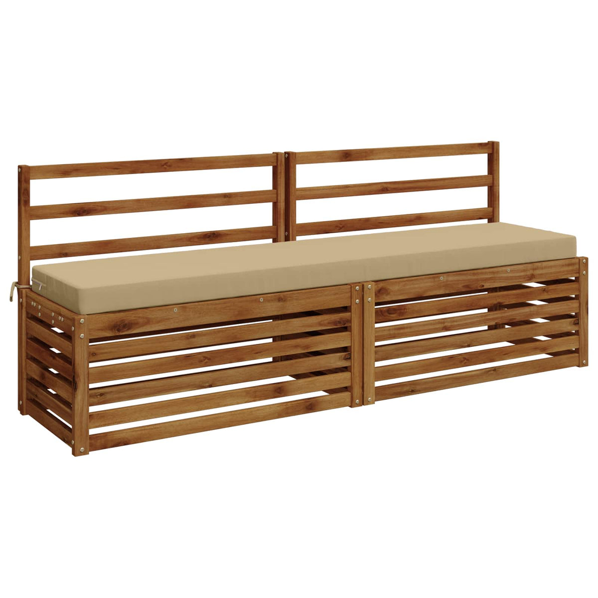 Vidaxl bankkussen soest 100% polyester beige 170 x 40 x 8 cm