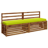 Vidaxl bankkussen soest 100% polyester helder groen 170 x 40 x 8 cm