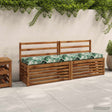 Vidaxl bankkussen soest 100% polyester bladpatroon 170 x 40 x 8 cm