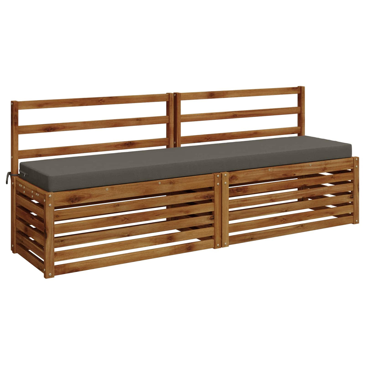 Vidaxl bankkussen soest 100% polyester grijs 180 x 40 x 8 cm