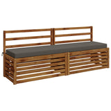 Vidaxl bankkussen soest 100% polyester grijs 180 x 40 x 8 cm