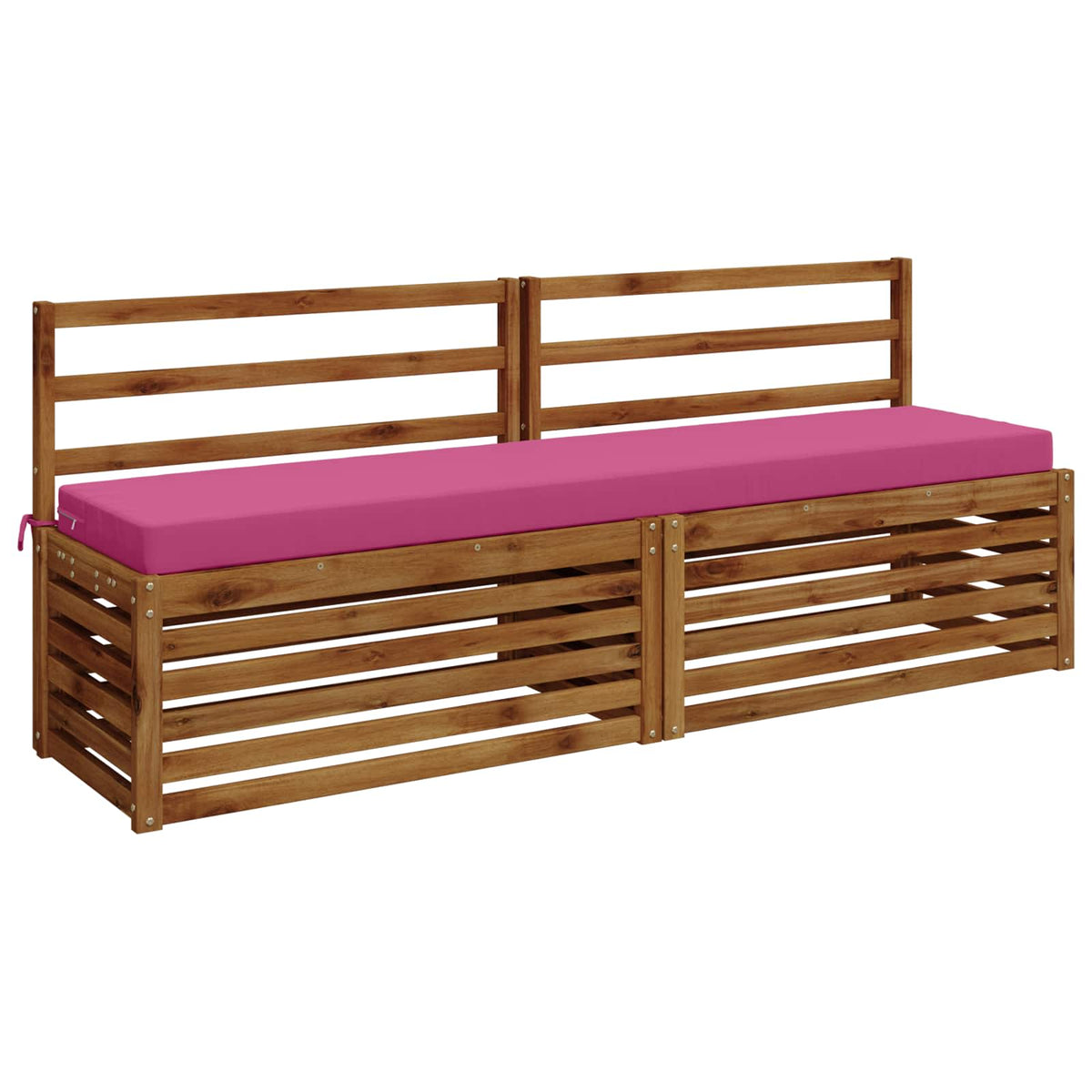 Vidaxl bankkussen soest 100% polyester roze 180 x 40 x 8 cm