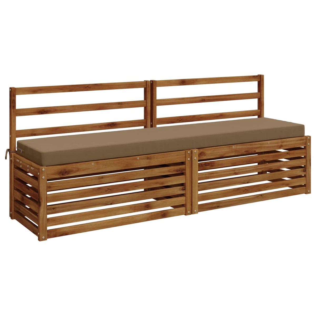 Vidaxl bankkussen soest 100% polyester taupe 180 x 40 x 8 cm