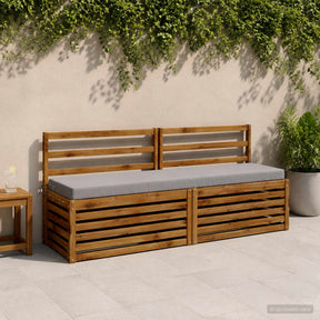 Vidaxl bankkussen soest 100% polyester grijs 200 x 40 x 8 cm