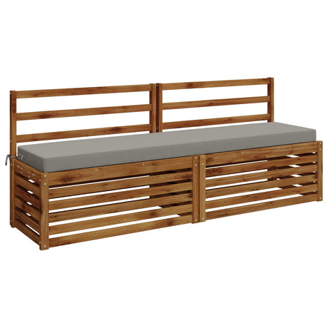 Vidaxl bankkussen soest 100% polyester grijs 200 x 40 x 8 cm