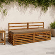 Vidaxl bankkussen soest 100% polyester taupe 200 x 40 x 8 cm