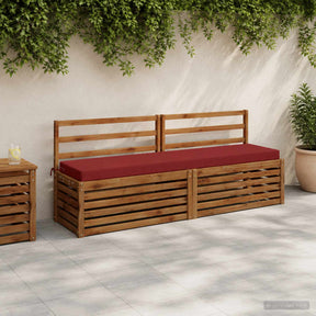 Vidaxl bankkussen soest 100% polyester wijnrood 200 x 40 x 8 cm