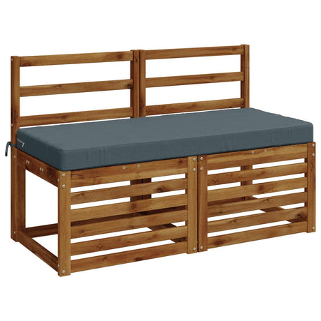 Vidaxl 2-delige bankkussens soest 2 st 100% polyester blauw