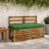 Vidaxl bankkussen soest 100% polyester groen 110 x 50 x 8 cm