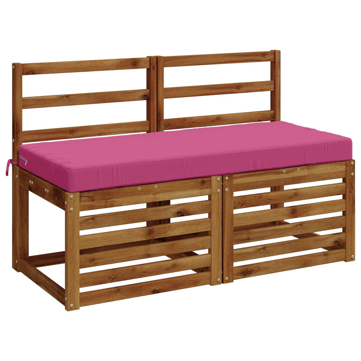 Vidaxl 2-delige bankkussens soest 2 st 100% polyester roze