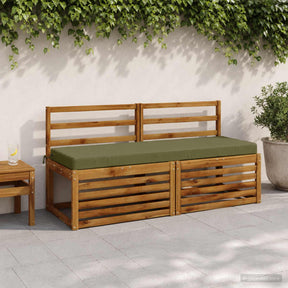 Vidaxl bankkussen soest 100% polyester olijfgroen 140 x 50 x 8 cm