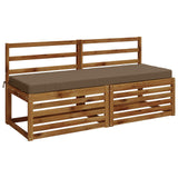 Vidaxl bankkussen soest 100% polyester taupe 140 x 50 x 8 cm