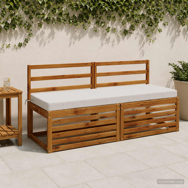 Vidaxl bankkussen soest 100% polyester wit 140 x 50 x 8 cm
