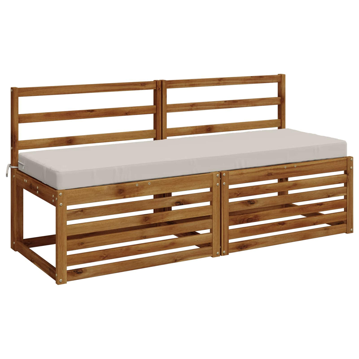Vidaxl bankkussen soest 100% polyester wit 140 x 50 x 8 cm