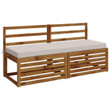 Vidaxl bankkussen soest 100% polyester wit 140 x 50 x 8 cm