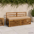 Vidaxl bankkussen soest 100% polyester zand 140 x 50 x 8 cm