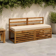 Vidaxl bankkussen soest 100% polyester crèmekleurig 140 x 50 x 8 cm