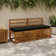Vidaxl bankkussen soest 100% polyester zwart 140 x 50 x 8 cm