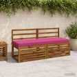 Vidaxl bankkussen soest 100% polyester roze 140 x 50 x 8 cm