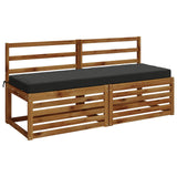 Vidaxl bankkussen soest 100% polyester antraciet 150 x 50 x 8 cm