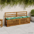 Vidaxl 1-delig bankkussen vught 100% polyester bladpatroon
