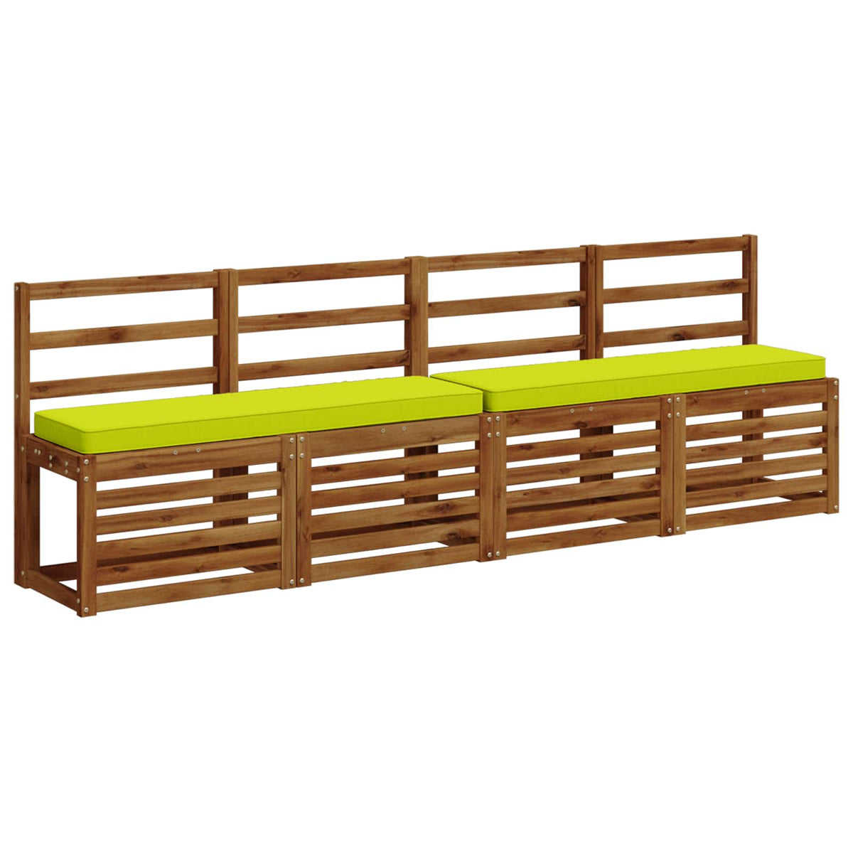 Vidaxl 2-delige bankkussens vught 2 pcs 100% polyester helder groen