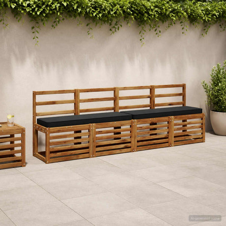 Vidaxl 1-delig bankkussen vught 100% polyester zwart 100 x 30 x 5 cm