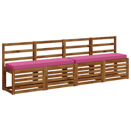 Vidaxl 1-delig bankkussen vught 100% polyester roze 100 x 30 x 5 cm