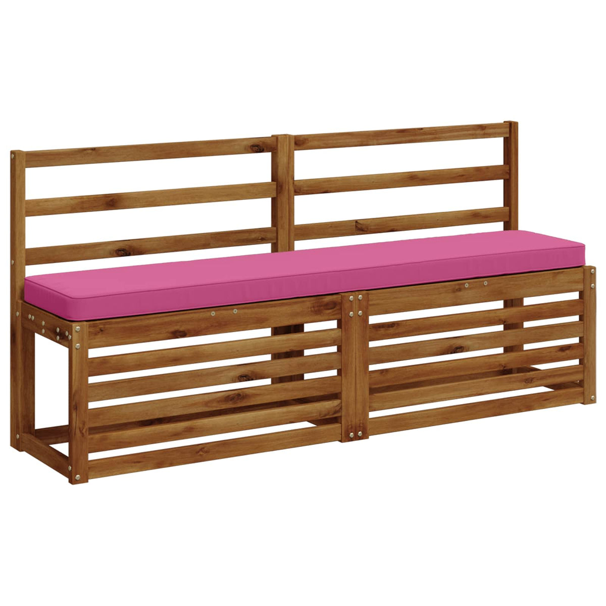 Vidaxl 1-delig bankkussen vught 100% polyester roze 160 x 30 x 5 cm