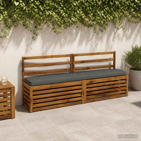 Vidaxl 1-delig bankkussen vught 100% polyester grijs 170 x 30 x 5 cm