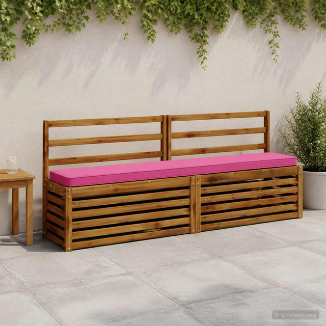 Vidaxl 1-delig bankkussen vught 100% polyester roze 170 x 30 x 5 cm