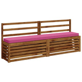 Vidaxl 1-delig bankkussen vught 100% polyester roze 170 x 30 x 5 cm