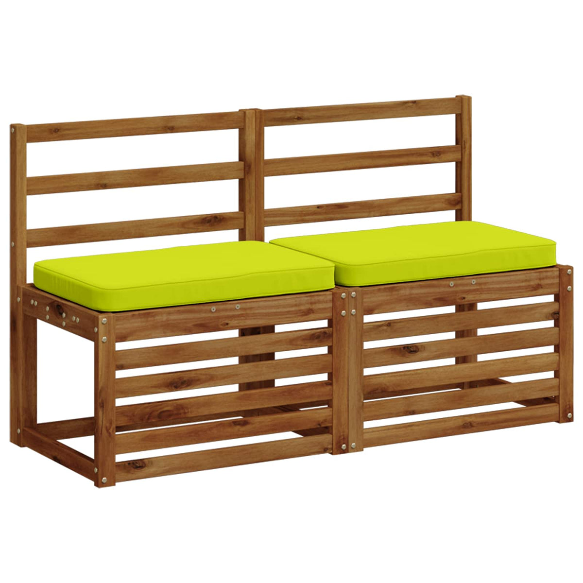 Vidaxl 1-delig bankkussen vught 100% polyester helder groen