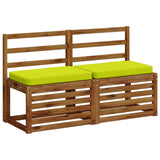 Vidaxl 1-delig bankkussen vught 100% polyester helder groen